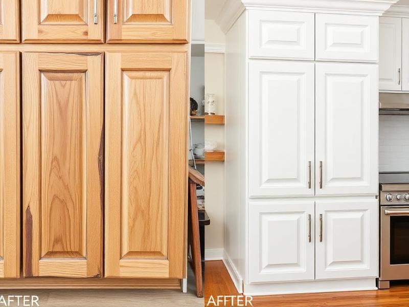 Tampa Historic Home Cabinet Repair Before and After - 813 Area Cabinet Refinishing